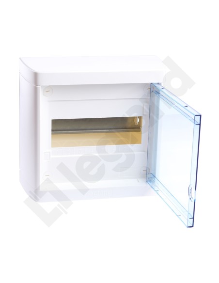 Rozdzielnica modułowa 1x8 natynkowa IP40 Nedbox (drzwi transparentne) 601245