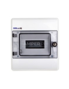 Rozdzielnica modułowa 1x8 podtynkowa IP65. RHp-8/Z (z zamkiem) 36.809