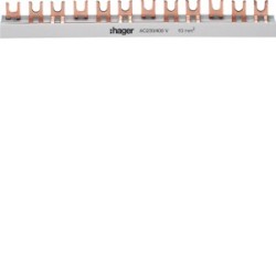 Szyna łączeniowa 3-fazowa 57 modułów Hager KDN363B - hurtownia elektryczna Amper.pl