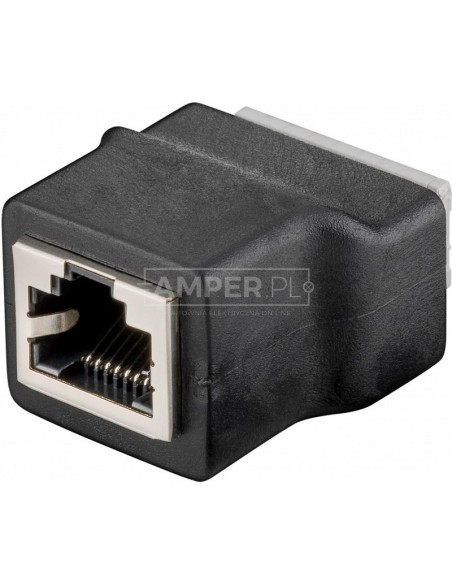 Gniazdo teleinformatyczne RJ45 UTP (8P8C) - mocowanie zaciskowe push-down 76737