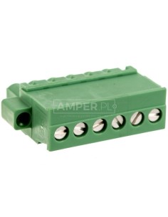 Wtyk śrubowy do płytek drukowanych 6P zielony MVSTBR 2,5/ 6-STF-5,08 1835135