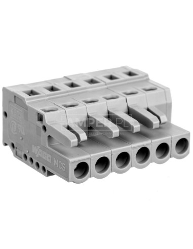 Gniazdo MCS-MIDI Classic 6-biegunowe szare raster 5mm 231-106/026-000 /50szt./