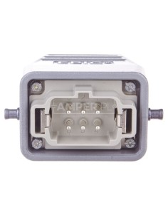 Zestaw kompletny 6+PE stykowy męski /obudowa wtyczki + wkład/ KIT H-BE 6 SS TG M20 75009635