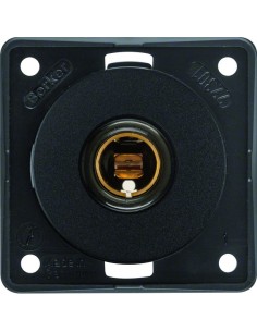 Integro Flow Gniazdo zasilające 12 V, samochodowe, mechanizm, czarny, mat 9451705 Berker Hager 2