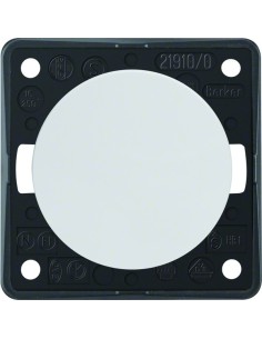 Integro Flow Łącznik klawiszowy przyciskowy, zwierny, biały, połysk 936712509 Berker Hager 2