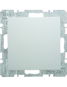 B.x/S.1 Zaślepka z płytką czołową, z cokołem i pazurkami, biały, połysk 6710098989 Berker Hager 2