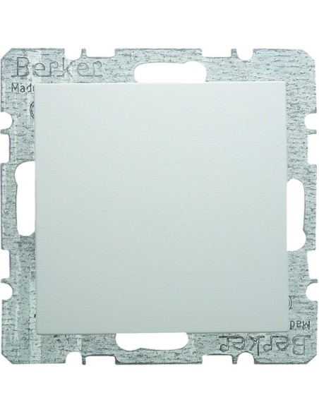S.1/B.3/B.7 Zaślepka z płytką czołową, z cokołem i pazurkami, biały 6710091909 Berker Hager