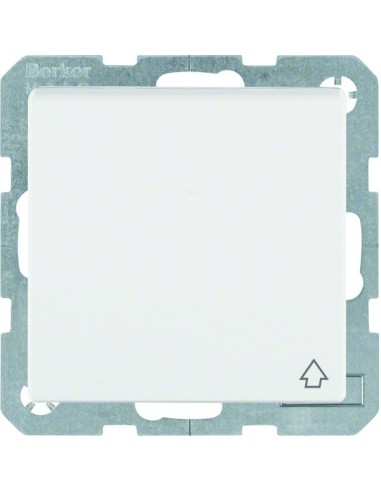 Q.x Gniazdo SCHUKO z pokrywą, biały, aksamit 47516069 Berker Hager