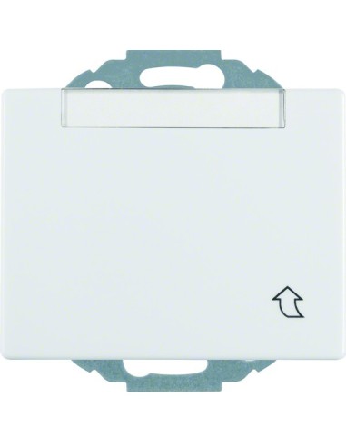 Arsys Gniazdo SCHUKO z pokrywą i polem opisowym, z podwyższoną ochroną styków, biały 47480069 Berker Hager