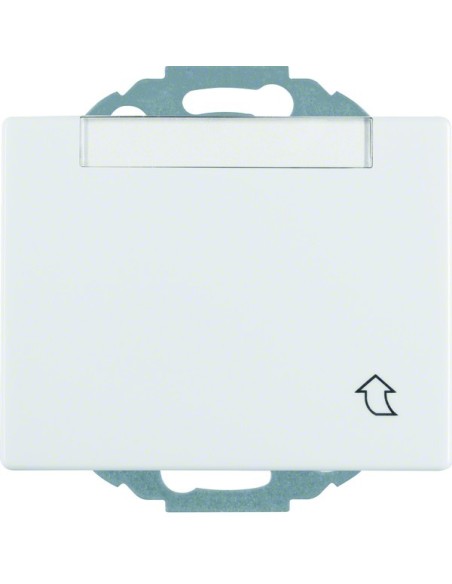 Arsys Gniazdo SCHUKO z pokrywą i polem opisowym, z podwyższoną ochroną styków, biały 47480069 Berker Hager