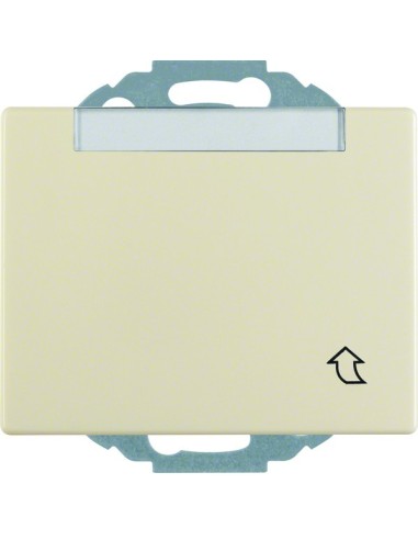 Arsys Gniazdo SCHUKO z pokrywą i polem opisowym, z podwyższoną ochroną styków, kremowy 47480002 Berker Hager