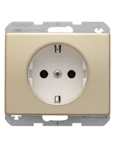 Arsys Gniazdo SCHUKO, złoty  47140002 Berker Hager 2