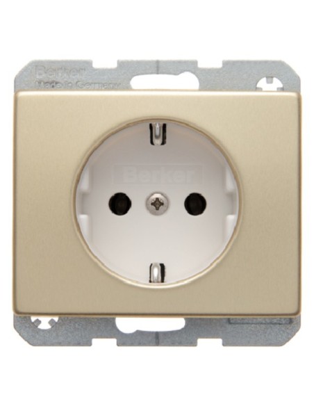 Arsys Gniazdo SCHUKO, złoty  47140002 Berker Hager
