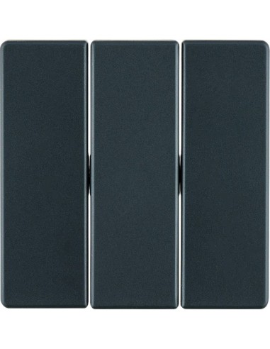 Q.x Klawisze do łącznika 3-klawiszowego, antracyt, aksamit 16656086 Berker Hager