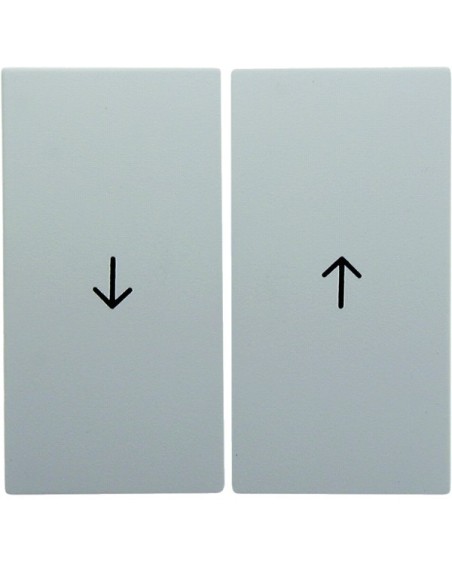 S.1/B.3/B.7 Klawisze z nadrukiem symbolu "strzałka" do łącznika żaluzjowego, biały 16251909 Berker Hager