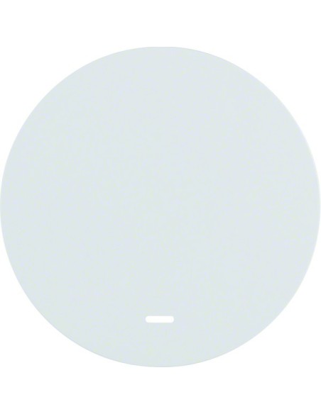 R.1/R.3 Klawisz z przezroczystą soczewką do łącznika klawiszowego pojedynczego, biały, połysk 16212089 Berker Hager