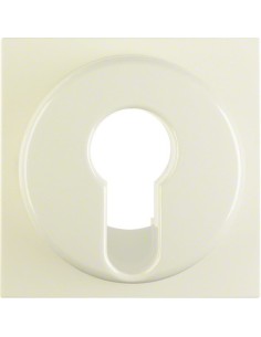 B.Kwadrat/S.1 Płytka czołowa do łącznika na klucz, kremowy, połysk 15078982 Berker Hager 2
