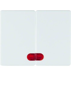 Arsys Klawisze z czerwoną soczewką, biały 14370069 Berker Hager 2