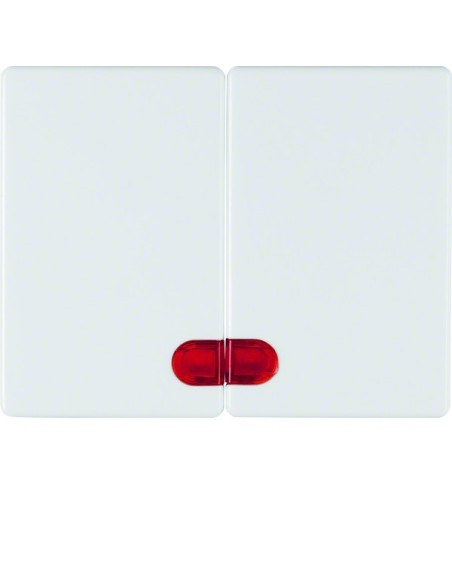 Arsys Klawisze z czerwoną soczewką, biały 14370069 Berker Hager