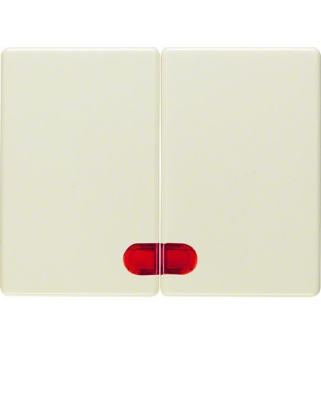 Arsys Klawisze z czerwoną soczewką, kremowy 14370002 Berker Hager