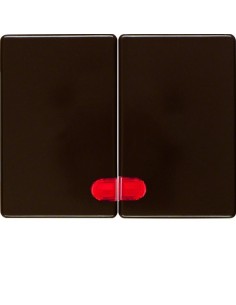 Arsys Klawisze z czerwoną soczewką, brązowy 14370001 Berker Hager 2