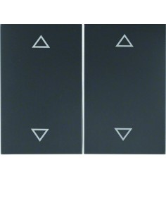 K.1 Klawisze z nadrukiem symbolu "strzałki" do łącznika 2-klawiszowego, antracyt mat, lakierowany 14357206 Berker Hager 2