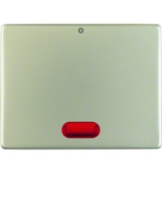 Arsys Klawisz z czerwoną soczewką i nadrukiem "0", stal szlachetna nierdzewna 14180004 Berker Hager 2