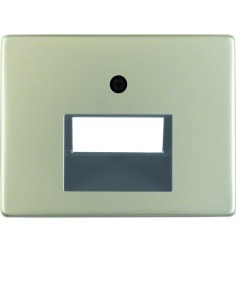 Arsys Płytka czołowa do gniazda przyłączeniowego UAE 2-krotnego, stal szlachetna nierdzewna 14100004 Berker Hager 2