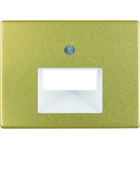 Arsys Płytka czołowa do gniazda przyłączeniowego UAE 2-krotnego, złoty 14100002 Berker Hager