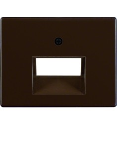Arsys Płytka czołowa do gniazda przyłączeniowego UAE 2-krotnego, brązowy 14090001 Berker Hager 2