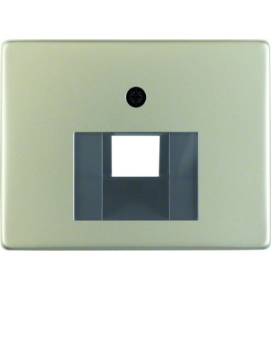 Arsys Płytka czołowa do gniazda przyłączeniowego UAE 1-krotnego, stal szlachetna nierdzewna 14080004 Berker Hager