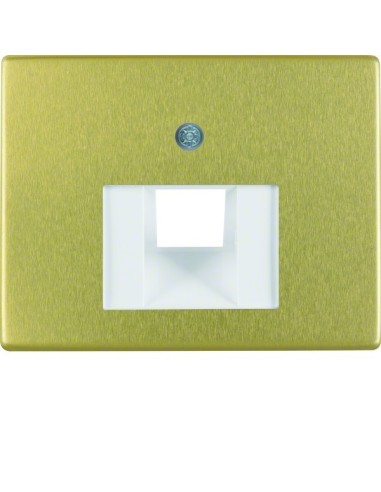 Arsys Płytka czołowa do gniazda przyłączeniowego UAE 1-krotnego, złoty 14080002 Berker Hager