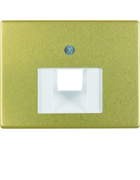 Arsys Płytka czołowa do gniazda przyłączeniowego UAE 1-krotnego, złoty 14080002 Berker Hager