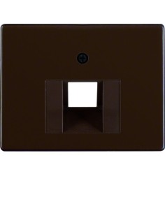 Arsys Płytka czołowa do gniazda przyłączeniowego UAE 1-krotnego, brązowy 14070001 Berker Hager 2