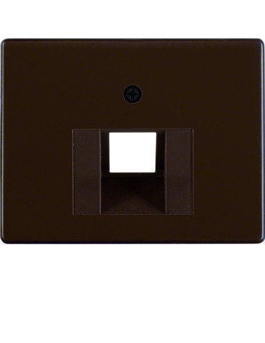 Arsys Płytka czołowa do gniazda przyłączeniowego UAE 1-krotnego, brązowy 14070001 Berker Hager
