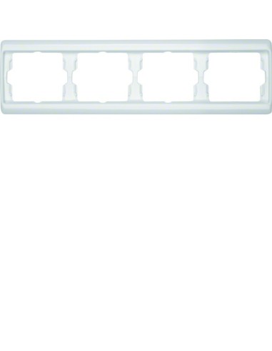 Arsys Ramka 4-krotna pozioma, biały  13830069 Berker Hager