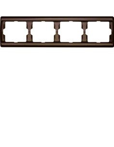 Arsys Ramka 4-krotna pozioma, brązowy  13830001 Berker Hager 2