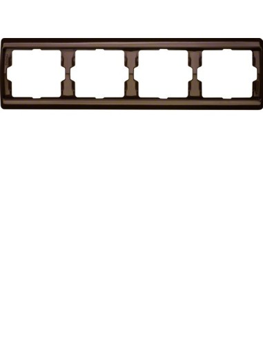 Arsys Ramka 4-krotna pozioma, brązowy  13830001 Berker Hager