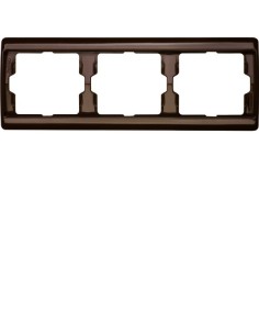 Arsys Ramka 3-krotna pozioma, brązowy  13730001 Berker Hager 2