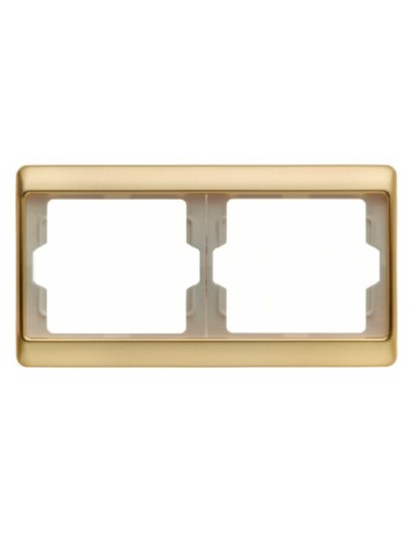 Arsys Ramka 2-krotna pozioma, złoty  13640002 Berker Hager