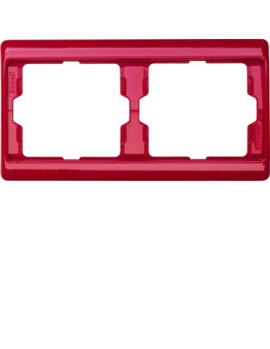 Arsys Ramka 2-krotna pozioma, czerwony  13630062 Berker Hager