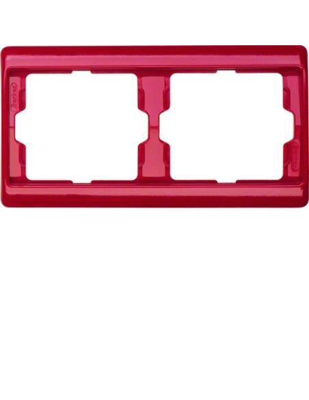 Arsys Ramka 2-krotna pozioma, czerwony  13630062 Berker Hager