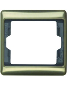 Arsys Ramka 1-krotna, jasny brąz, metal  13140001 Berker Hager 2