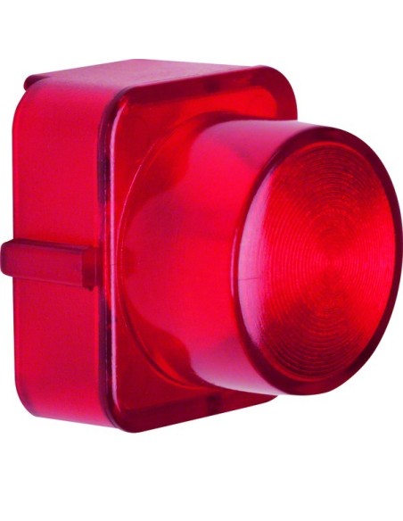 Serie 1930/Glas Klosz do sygnalizatora świetlnego E10, czerwony przezroczysty 1222 Berker Hager