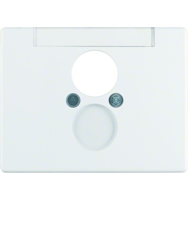 Arsys Płytka czołowa do gniazda głośnikowego, biały 11850069 Berker Hager