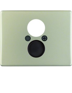 Arsys Płytka czołowa do gniazda głośnikowego, stal szlachetna nierdzewna 11840004 Berker Hager 2