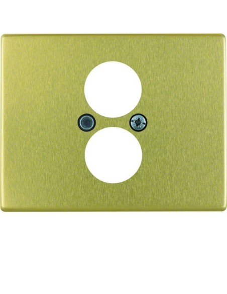 Arsys Płytka czołowa do gniazda głośnikowego, złoty 11840002 Berker Hager