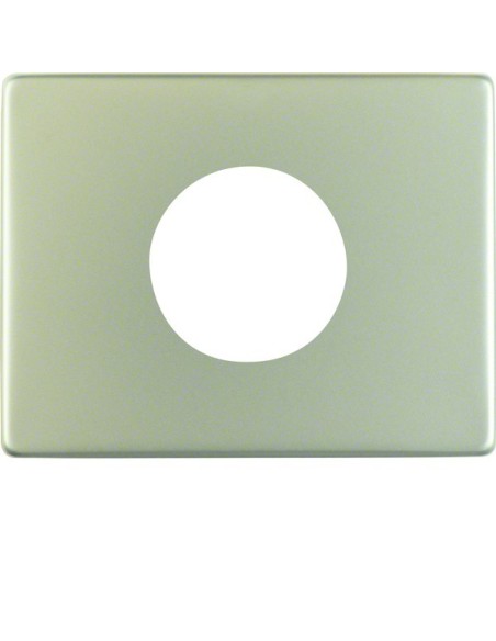 Arsys Płytka czołowa do łącznika i sygnalizatora świetlnego E10, stal szlachetna nierdzewna 11650104 Berker Hager