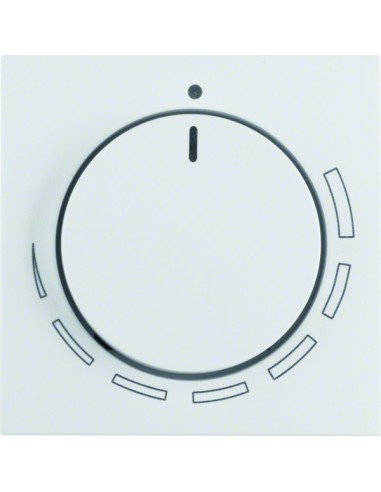 S.1/B.3/B.7 Płytka czołowa z pokrętłem regulacyjnym do regulatora obrotów, biały 11371929 Berker Hager