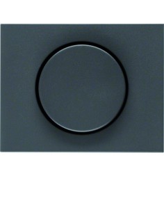 K.1 Płytka czołowa z pokrętłem regulacyjnym do ściemniacza obrotowego, antracyt mat, lakierowany 11357006 Berker Hager 2